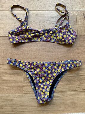 SOLID AND STRIPED THE GEO BIKINI TOP AND BOTTOMS